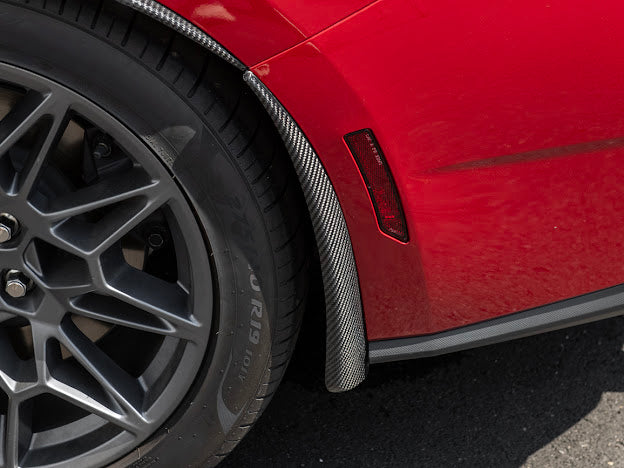 2024-UP FORD MUSTANG S650 | GT350R PERFORMANCE STYLE CARBON FIBER FENDER FLARES MUD FLAPS